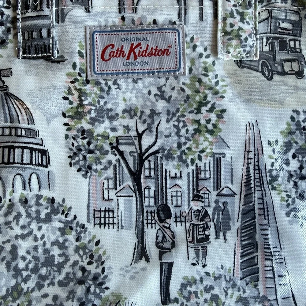 Cath Kidston London Scenery Tote Bag with Pocket Rain‎ Resistant Clean EUC